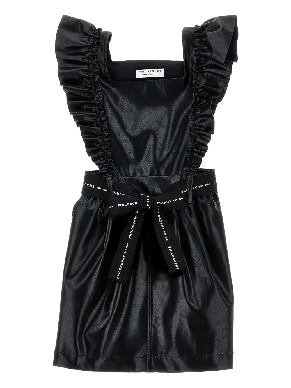 Philosophy Di Lorenzo Serafini Kids Jurk met ruches Zwart