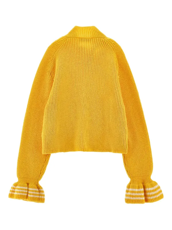 Philosophy Di Lorenzo Serafini Kids ruffled-cuff Sweater | Yellow