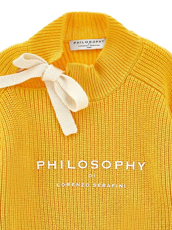 Philosophy Di Lorenzo Serafini Kids ruffled-cuff Sweater | Yellow