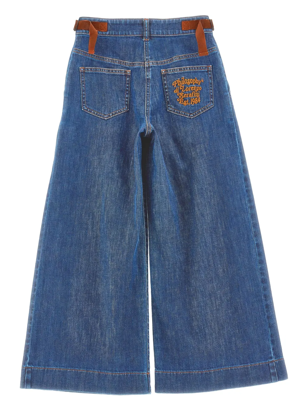 Philosophy Di Lorenzo Serafini Kids embroidered-logo wide-leg jeans | Teen Girl Clothing | Image 2