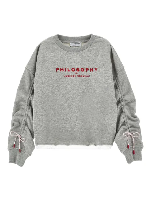 Philosophy Di Lorenzo Serafini Kids drawstring-sleeves sweatshirt