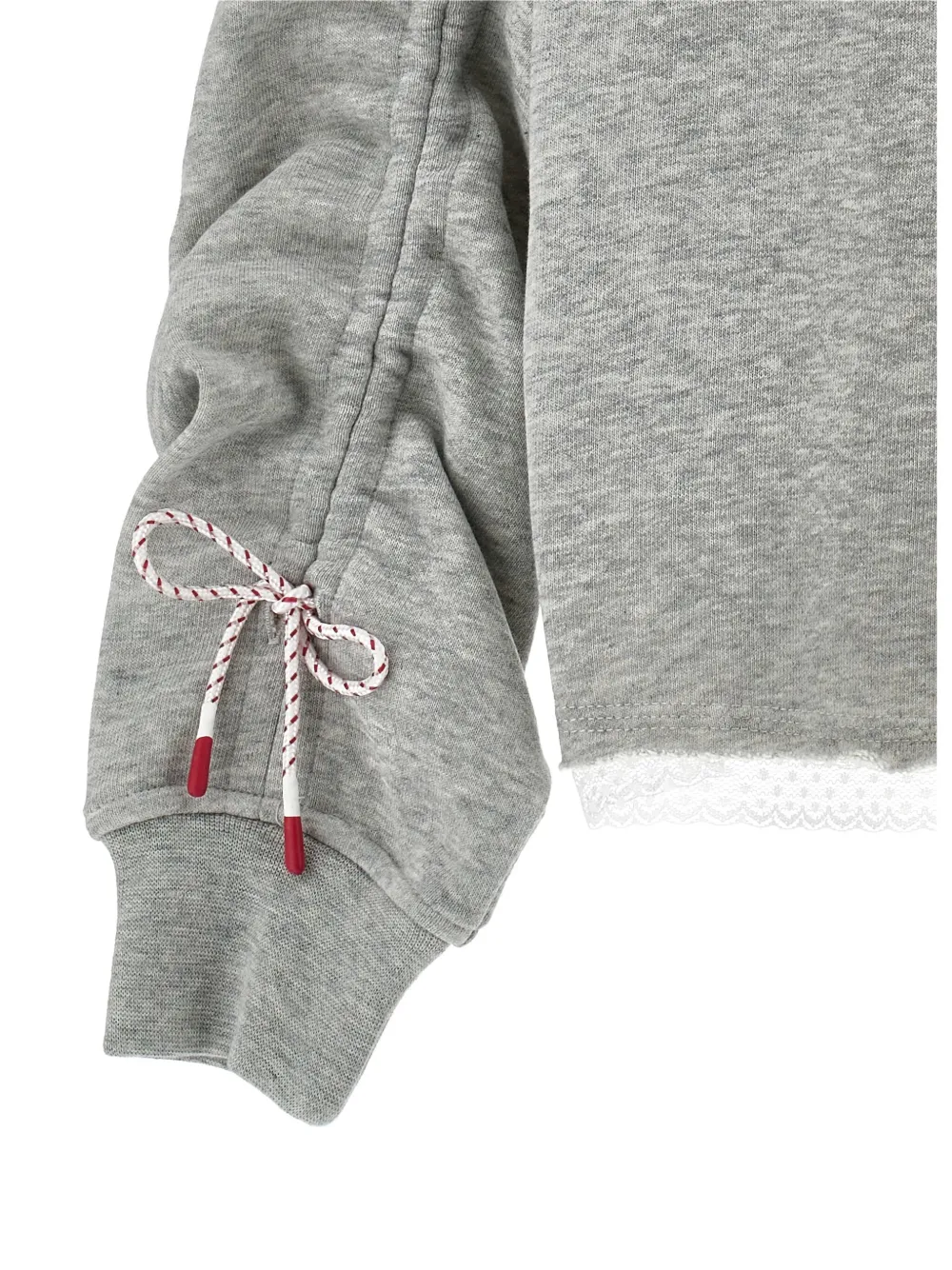 Philosophy Di Lorenzo Serafini Drawstring-sleeves Sweatshirt In Gray