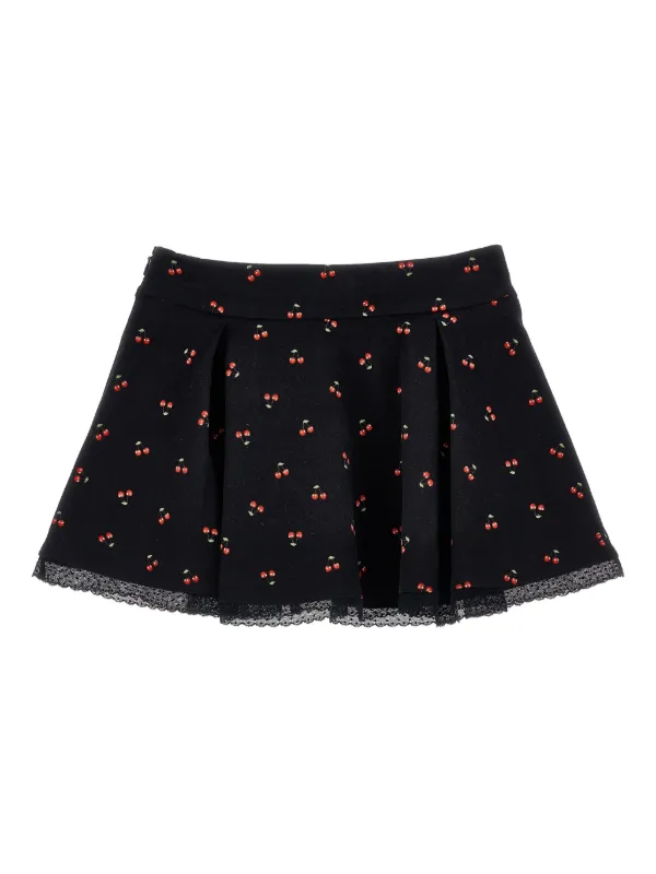 Philosophy Di Lorenzo Serafini Kids cherry-print pleated