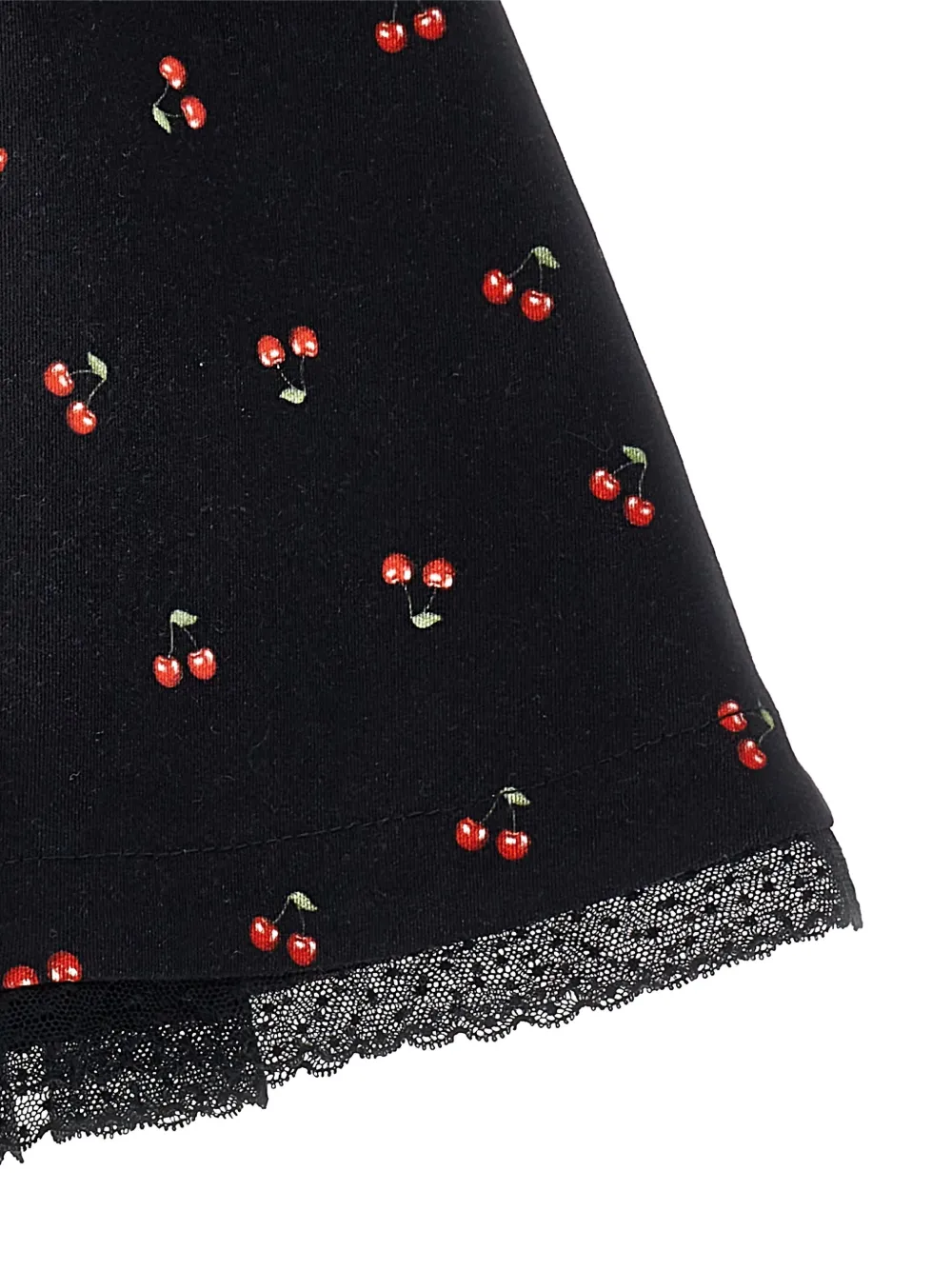Philosophy Di Lorenzo Serafini Kids Rok met kersenprint en geplooid detail Zwart