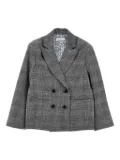 Philosophy Di Lorenzo Serafini Kids double-breasted checked blazer - Grey