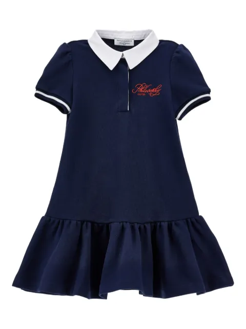 Philosophy Di Lorenzo Serafini Kids Poloshirtkleid mit Logo-Stickerei