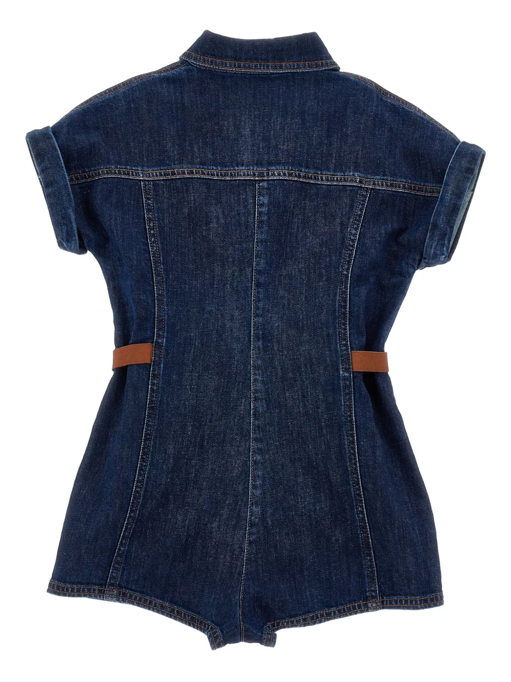 Philosophy Di Lorenzo Serafini Kids belted denim jumpsuit | Playsuits | Image 2