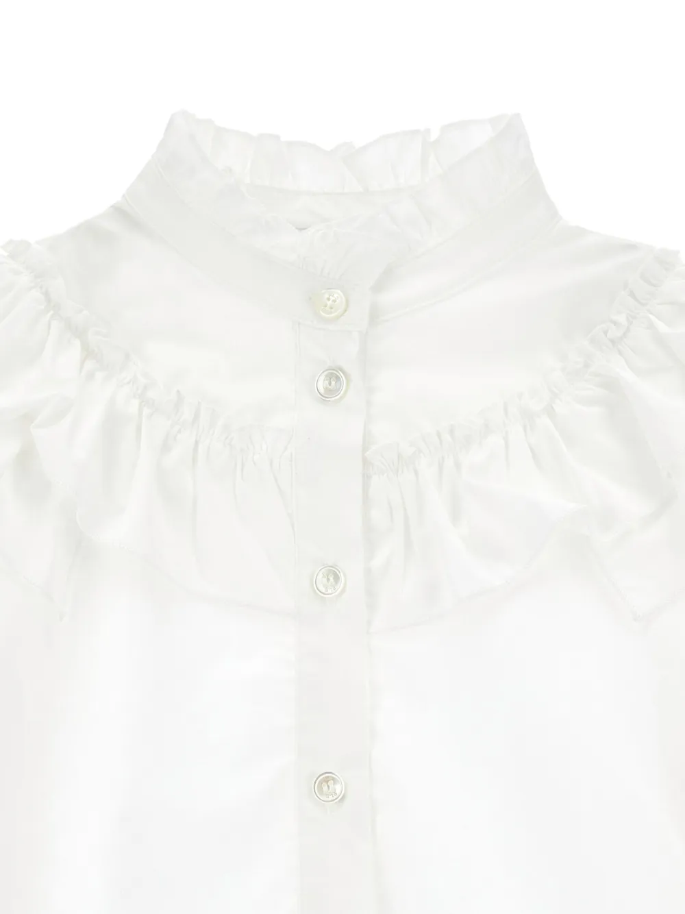Philosophy Di Lorenzo Serafini Kids Shirt met ruches Wit
