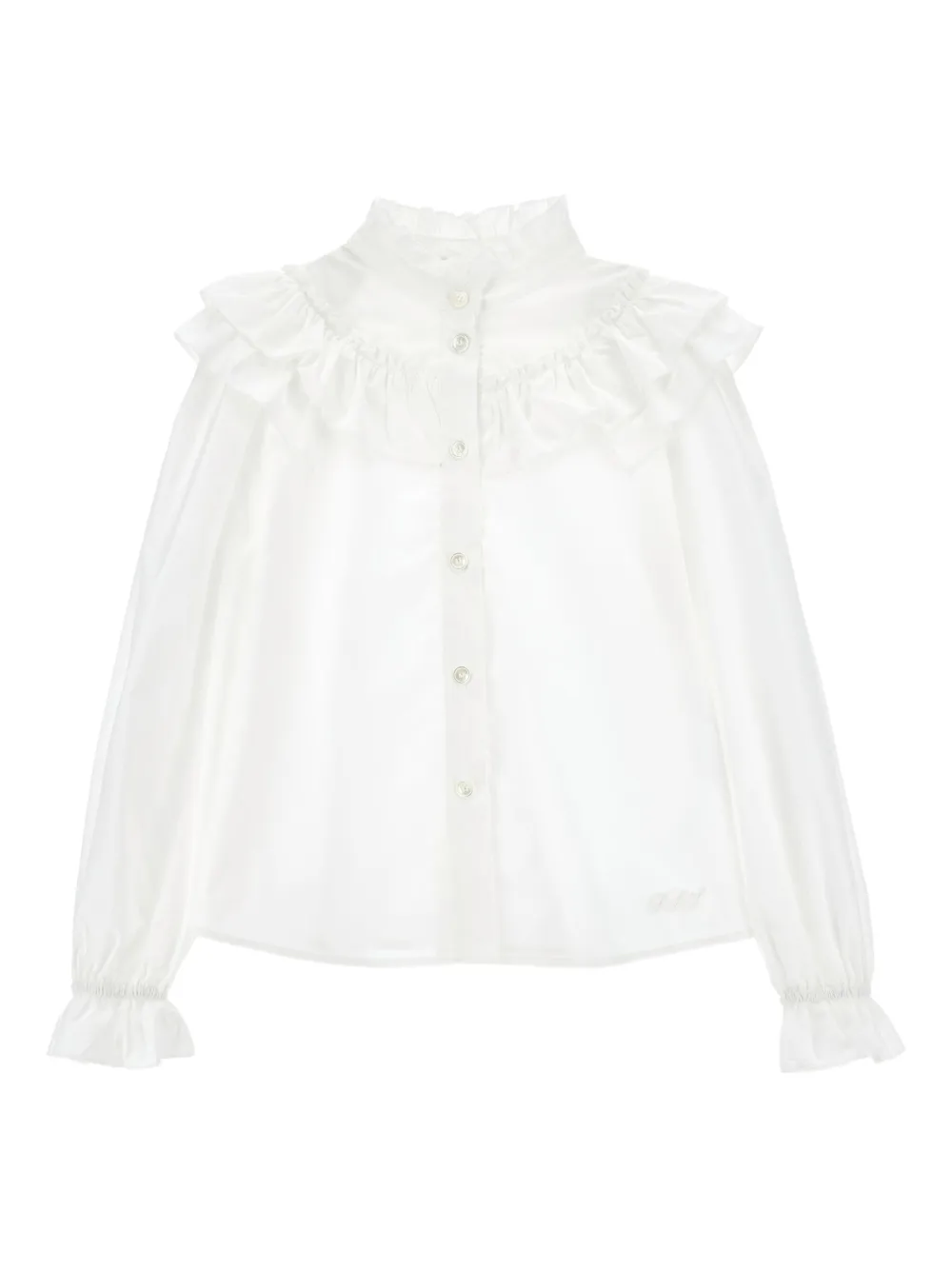 Philosophy Di Lorenzo Serafini Kids ruffled-details blouse | White | Image 1