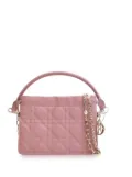 Christian Dior Pre-Owned 2023 Mini Lambskin Cannage Milly satchel - Pink