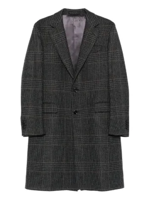 Balenciaga チェック トレンチコート | グレー | FARFETCH JP