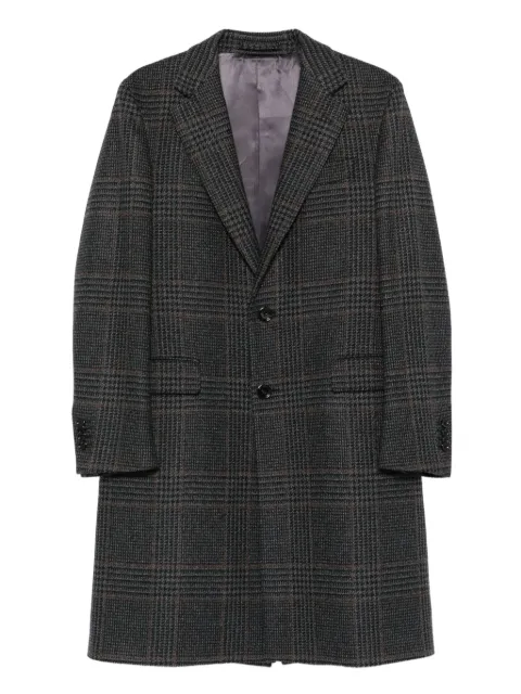 Lardini checked wool coat