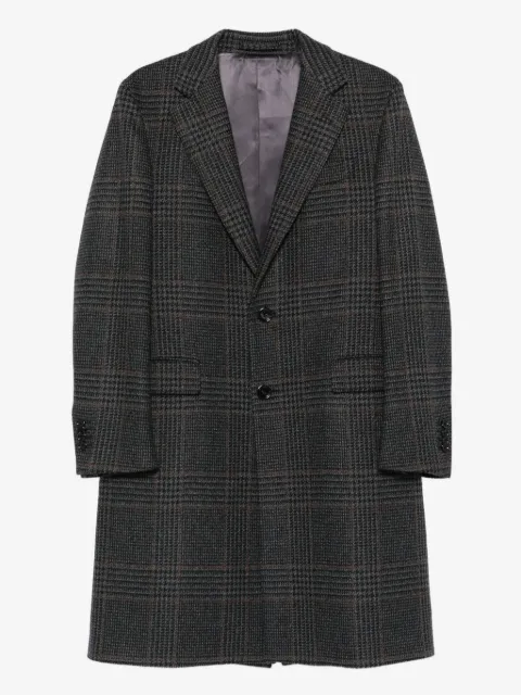 Lardini checked wool coat