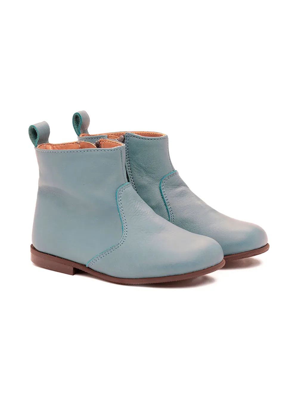 Pèpè leather ankle boots Blue