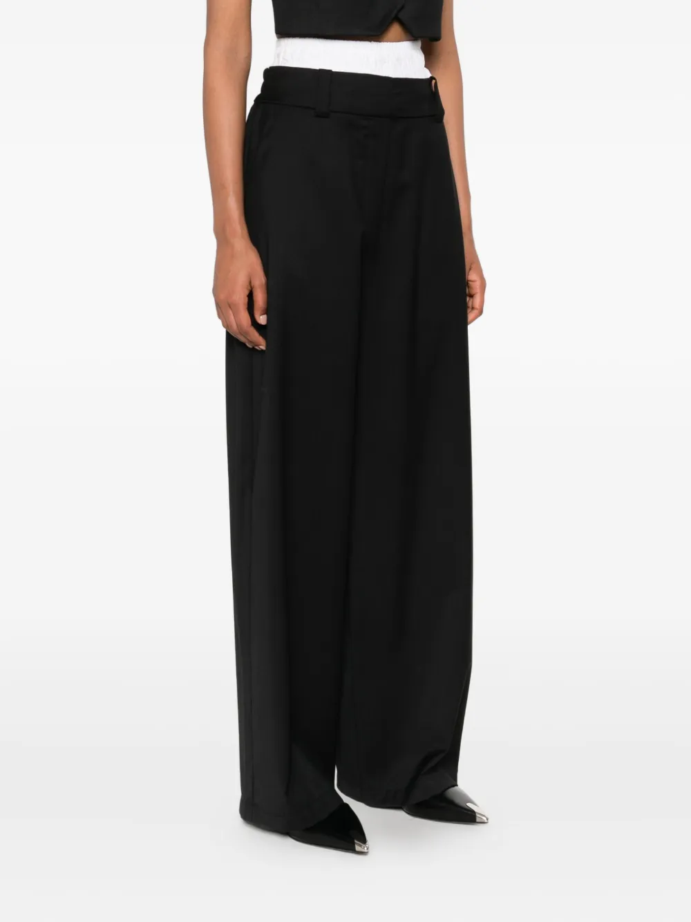 Vestiaire d'un Oiseau Libre Broek met elastische tailleband Zwart
