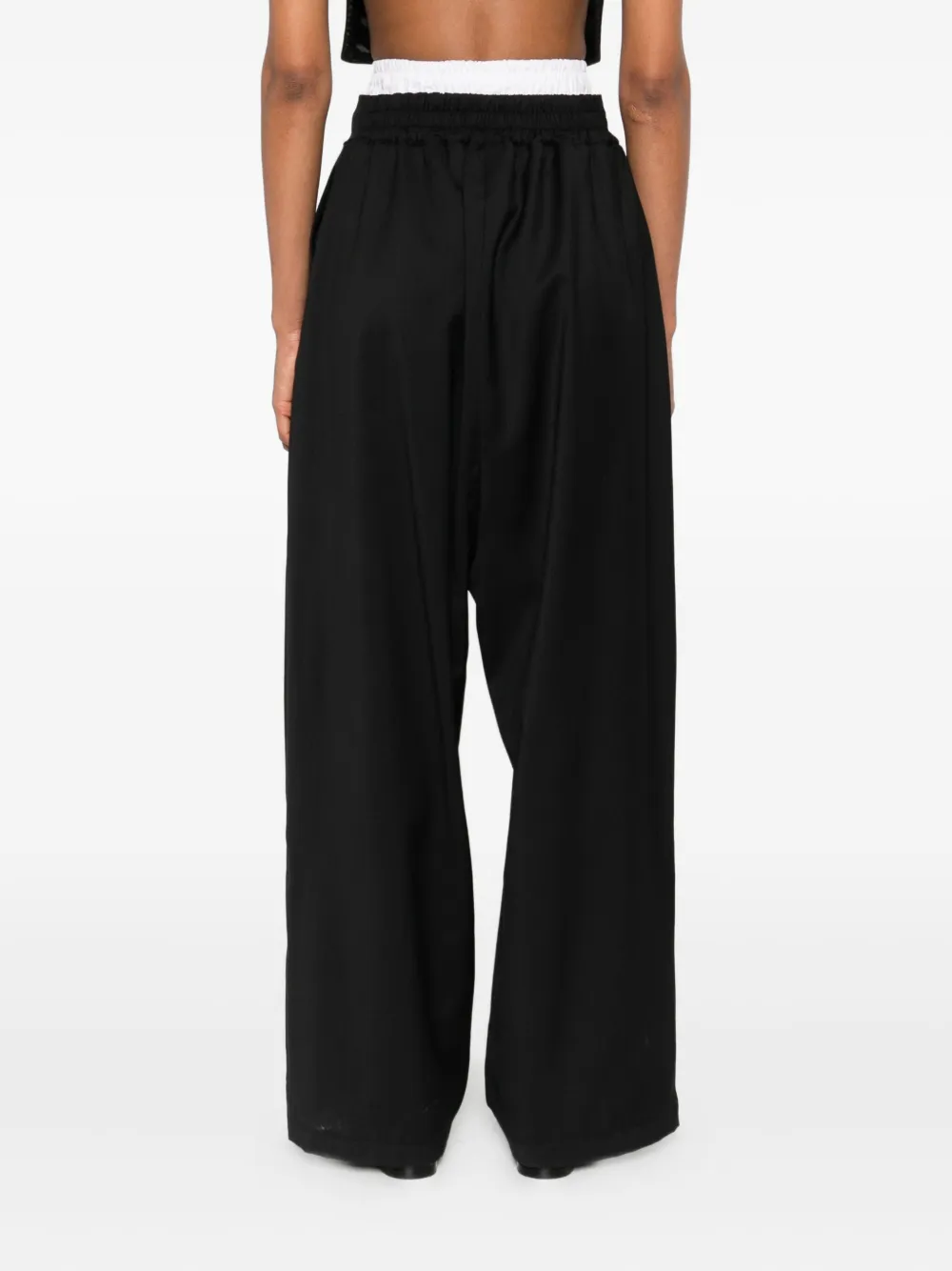 Vestiaire d'un Oiseau Libre Broek met elastische tailleband Zwart