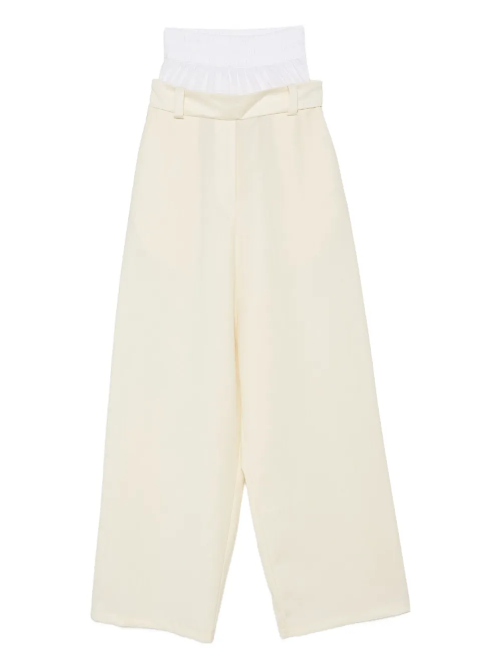 Vestiaire d'un Oiseau Libre Trainingsbroek met elastische tailleband Wit