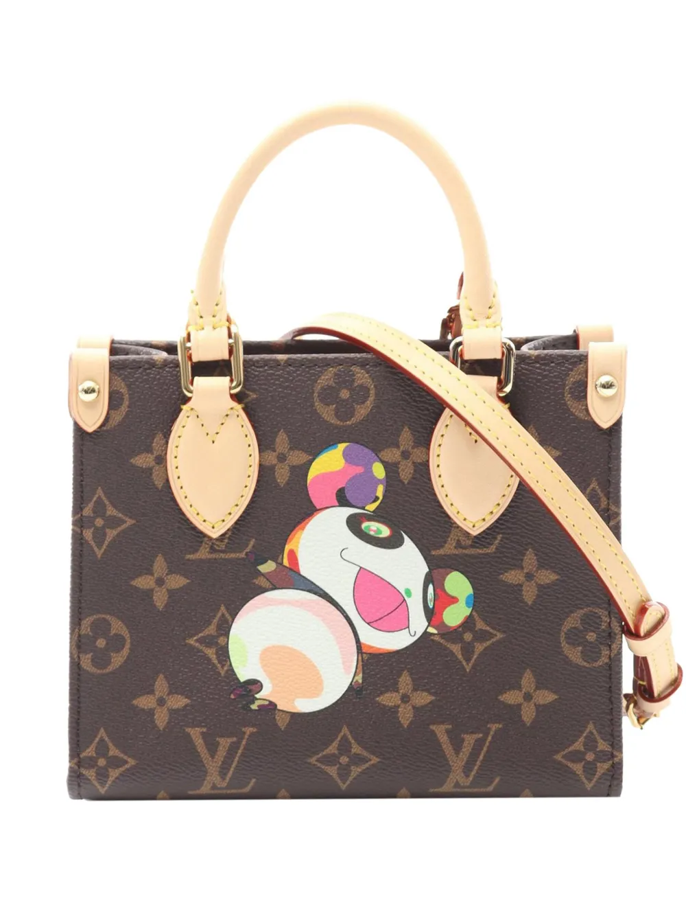 Louis Vuitton Pre-Owned 2021-2025 Takashi Murakami モノグラム パンダ オンザゴーBB Louis Vuitton Pre-Owned 2021-2025 Takashi Murakami モノグラム パンダ オンザゴーBB