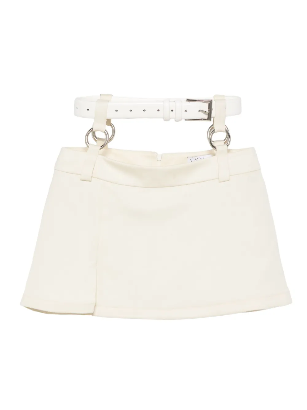 Vestiaire d'un Oiseau Libre Mini-rok met ceintuur Wit