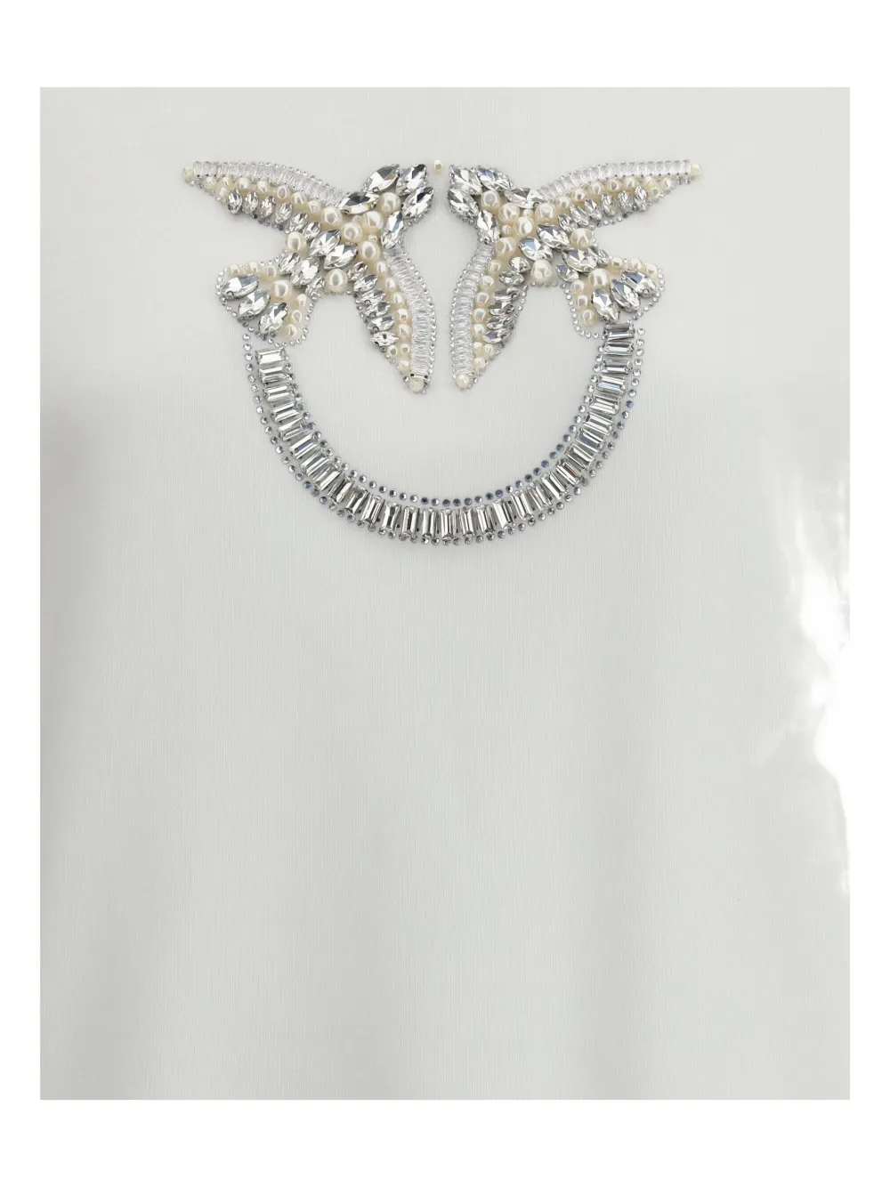 PINKO crystal-embellishment sweatshirt Wit