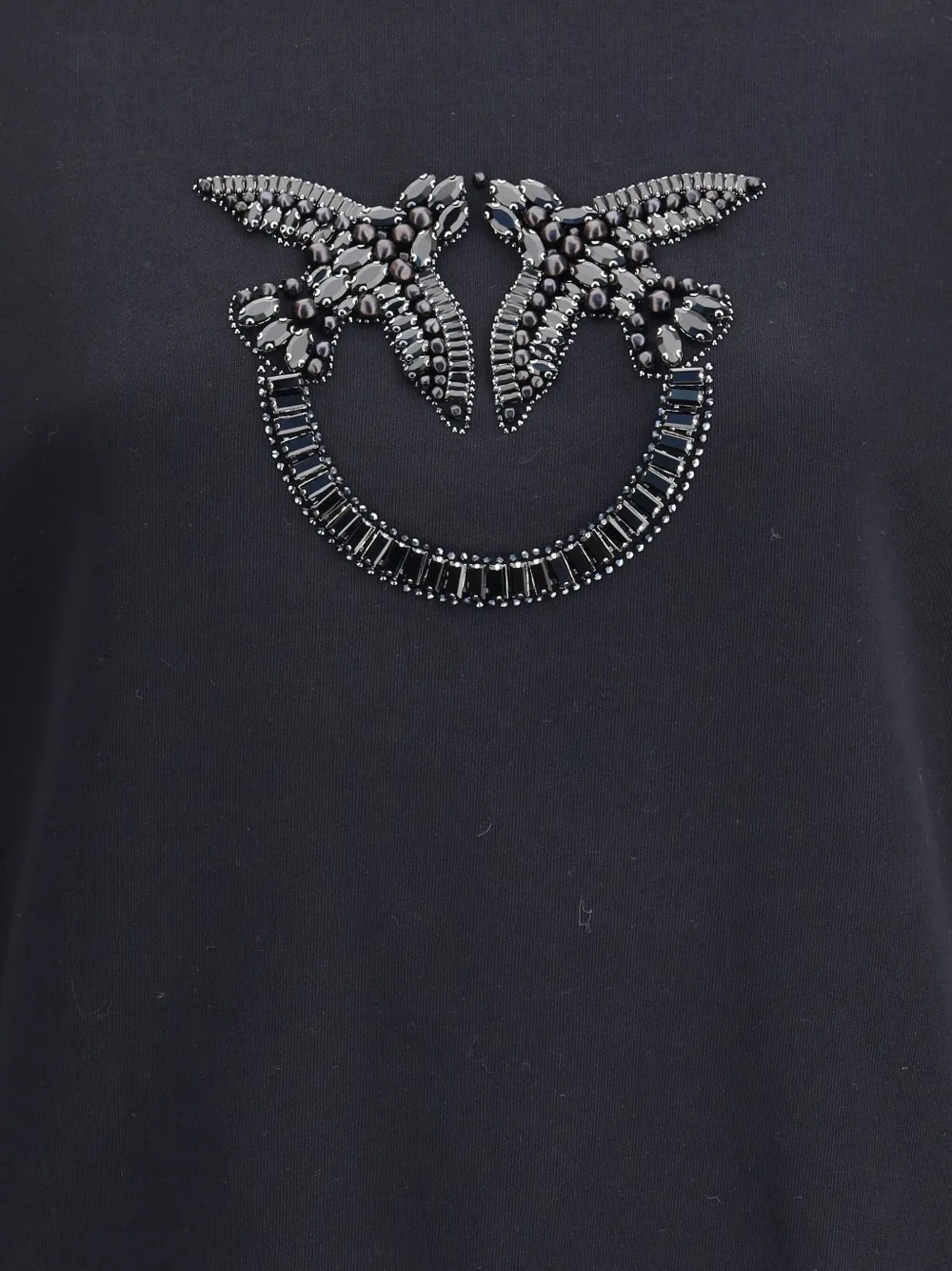 PINKO crystal-embellishment sweatshirt Zwart