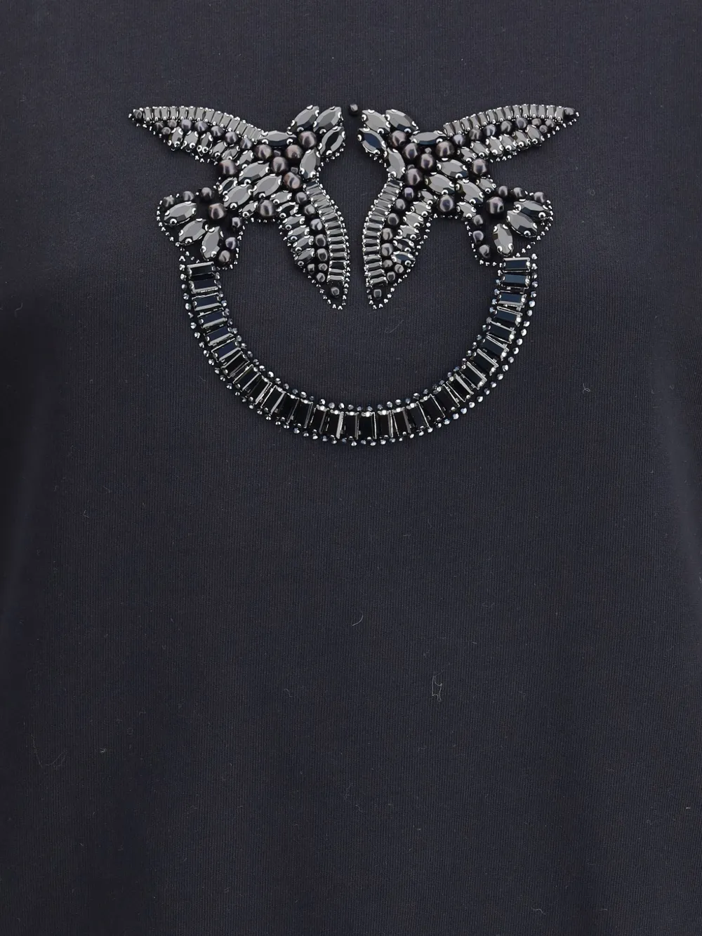 PINKO crystal-embellishment sweatshirt Zwart
