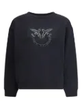 PINKO crystal-embellishment sweatshirt - Black
