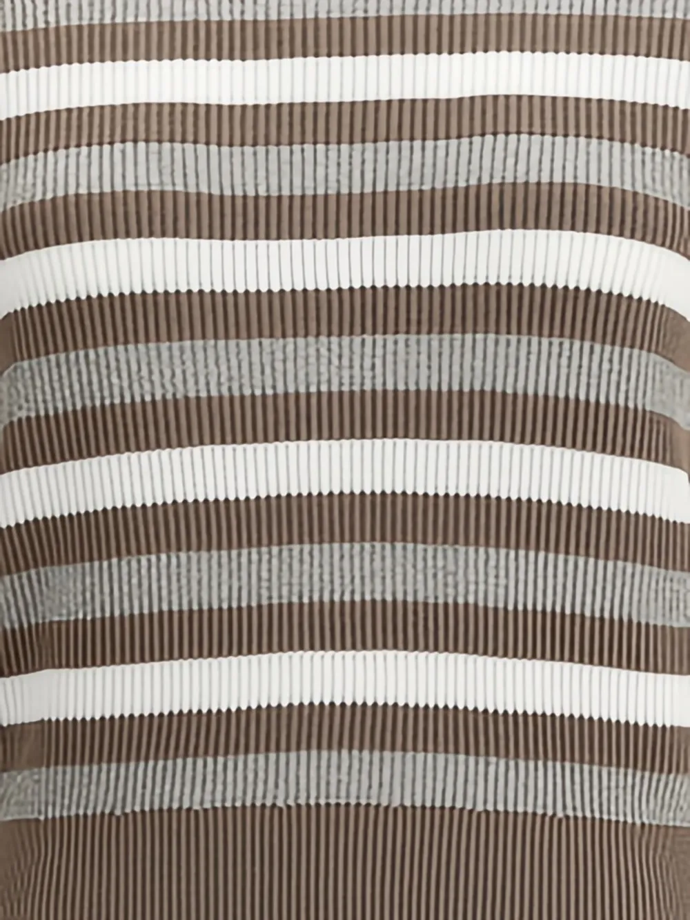 Brunello Cucinelli striped ribbed sweater Bruin