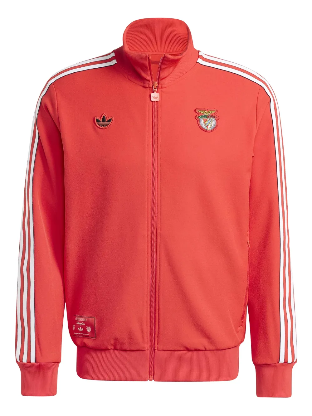 adidas three-stripe jacket | Red | Image 1