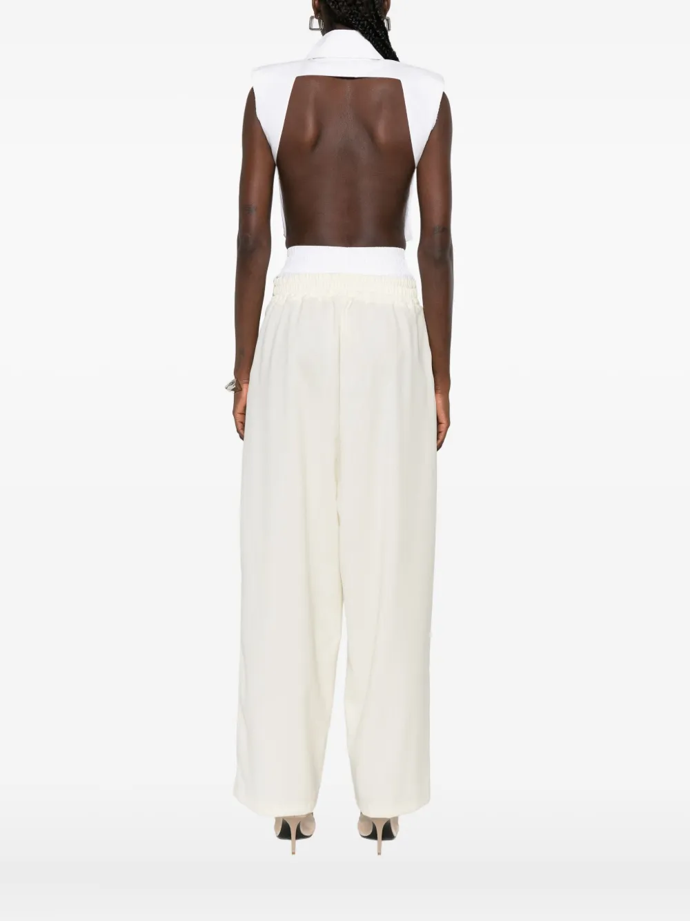 Vestiaire D'un Oiseau Libre Point-collar Shirt In White