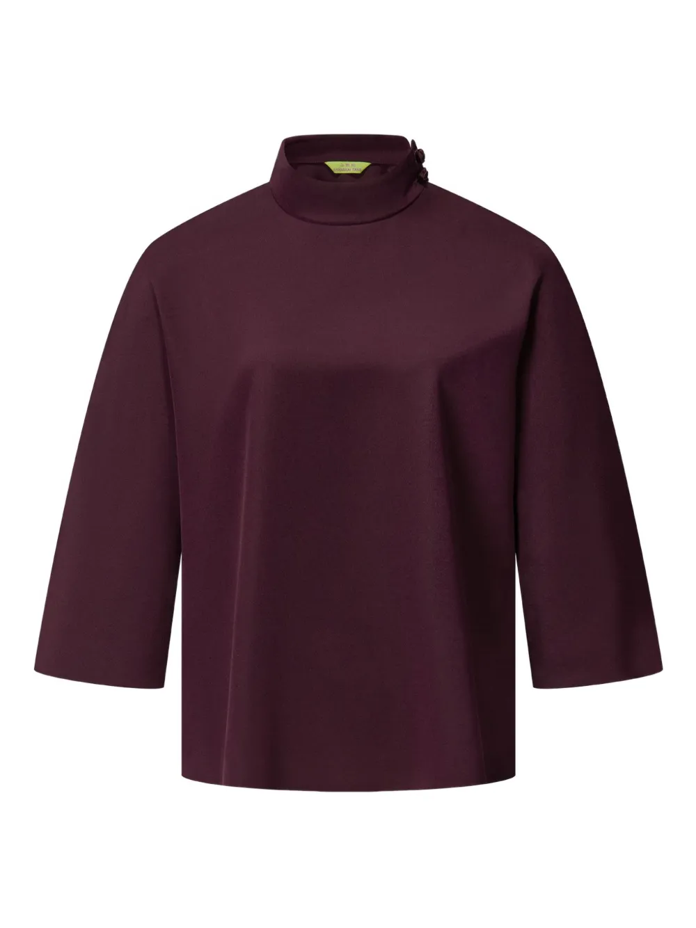 high-neck quarter-sleeves blouse