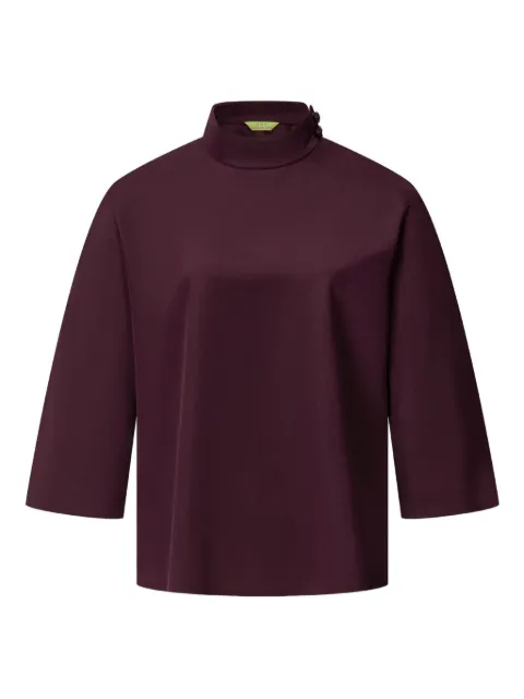 Shanghai Tang blusa con cuello de tortuga