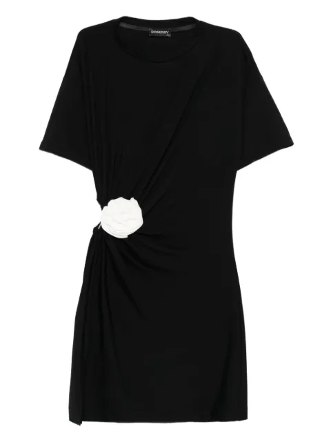 ROSERRY Carmen rose-embellished twisted mini dress