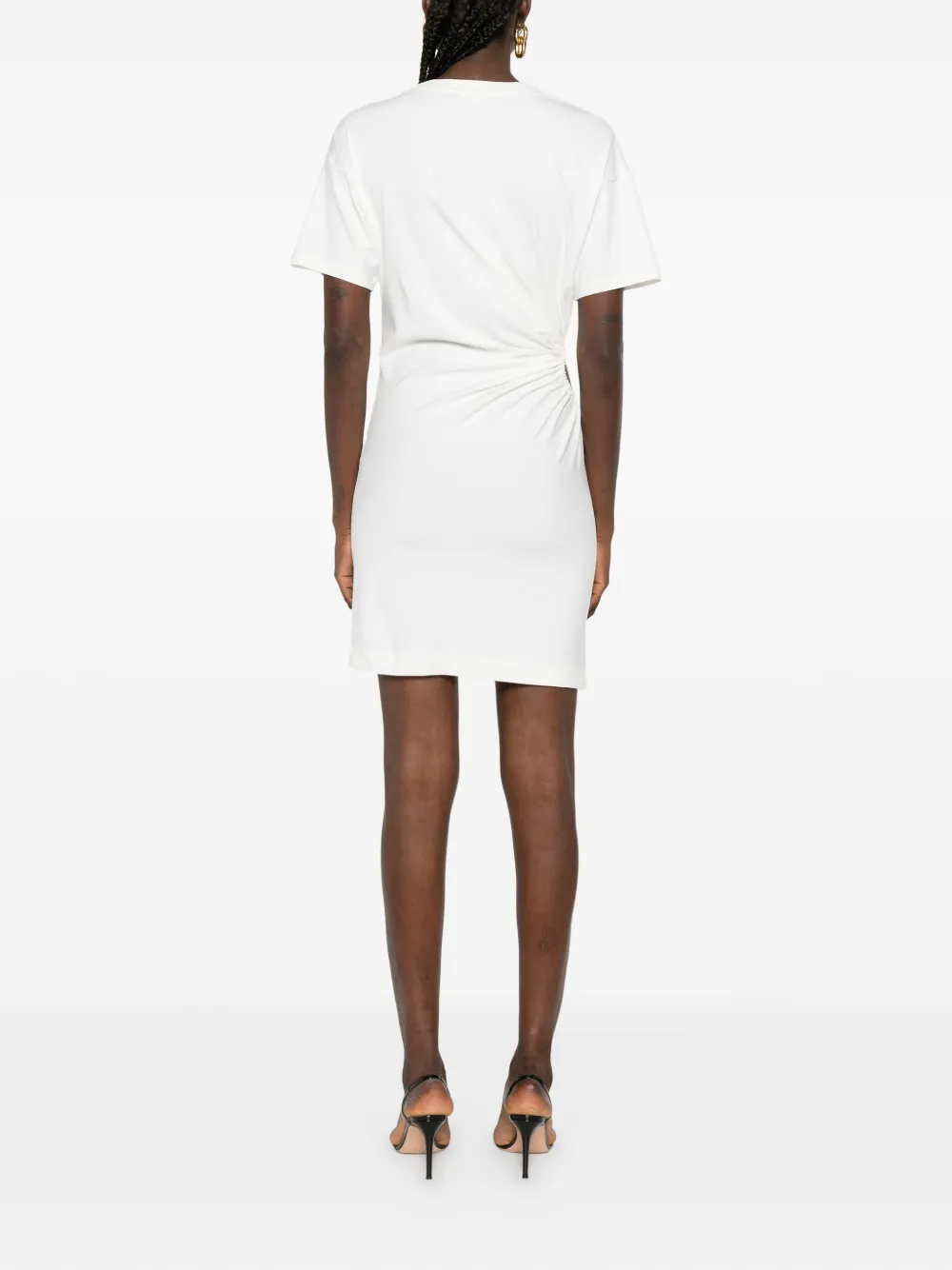 Roserry Rose-detail Mini Dress In White