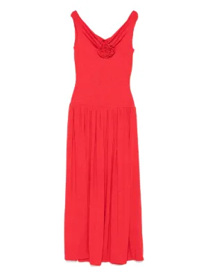 open lace back dress Staud Ellison Dress Red Rose main image 1