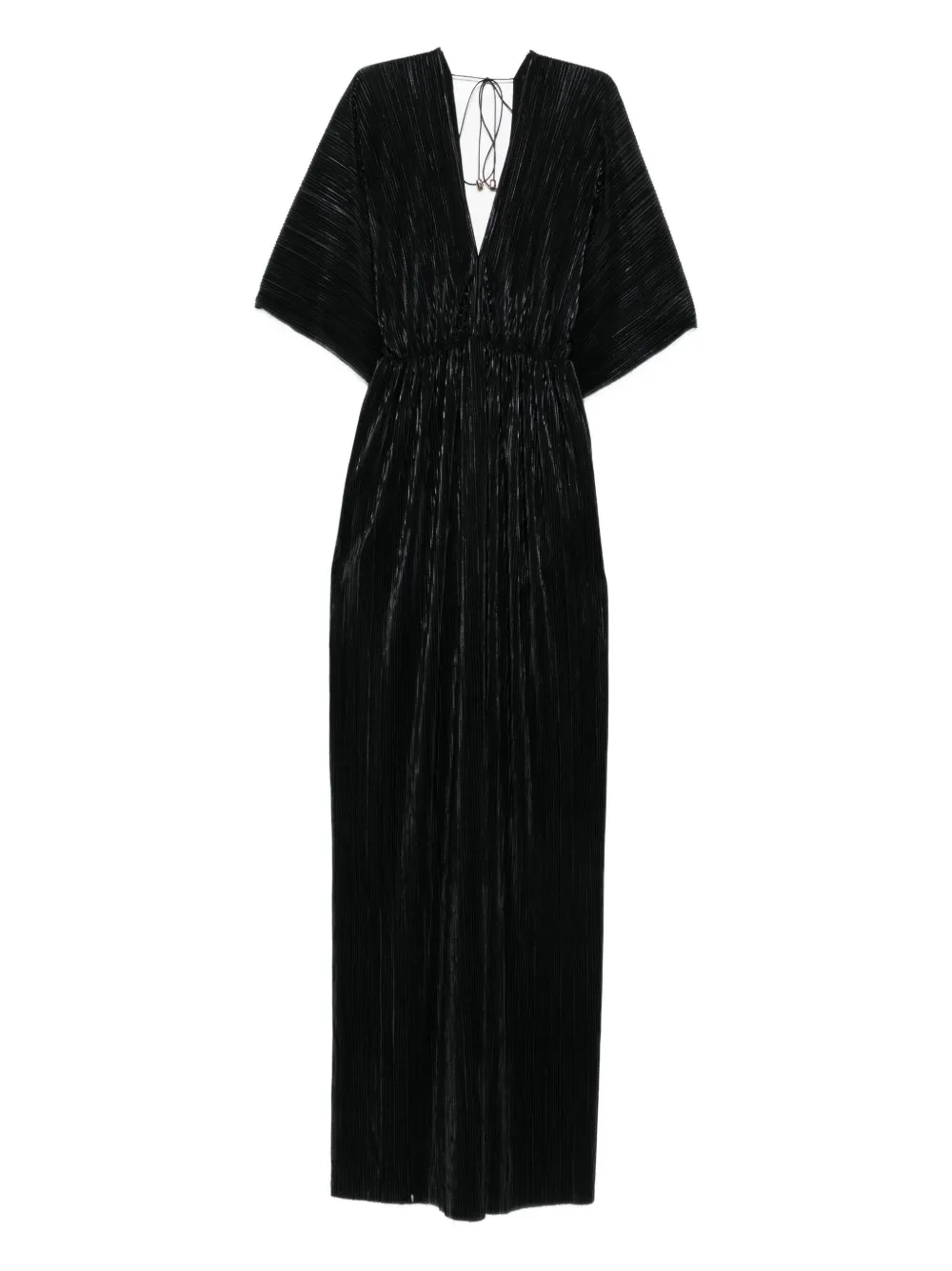 ROSERRY Geplooide maxi-jurk Zwart