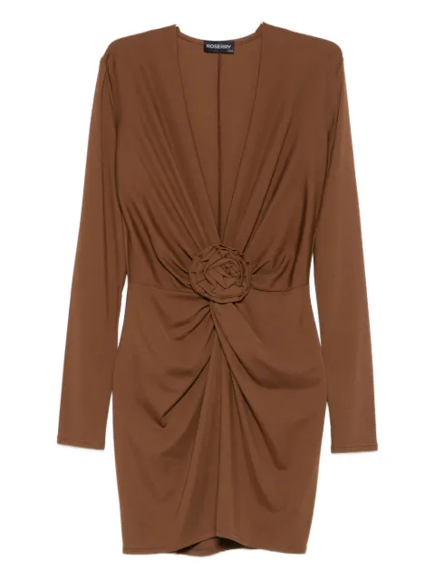 ROSERRY vestido corto con detalle de rosa