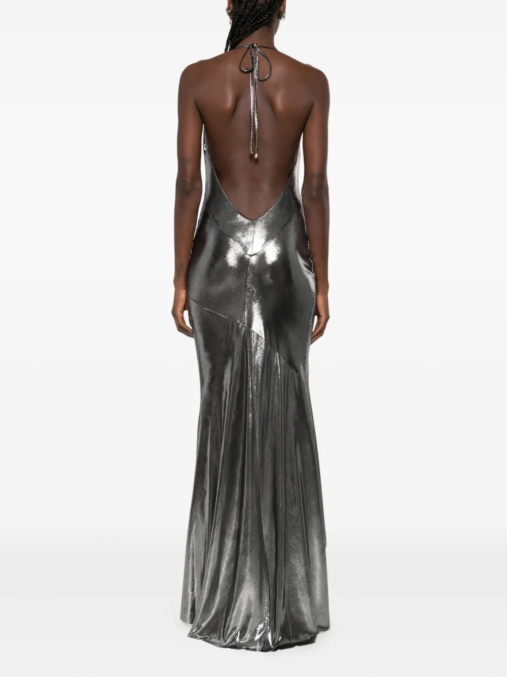 ROSERRY Ibiza maxi-jurk met col Zilver