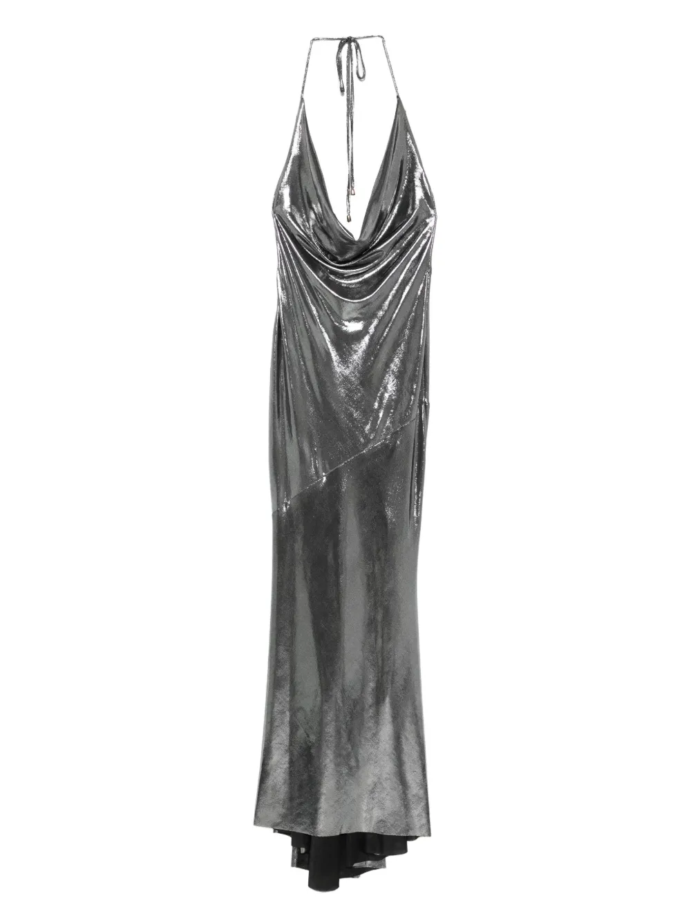 ROSERRY Ibiza maxi-jurk met col Zilver