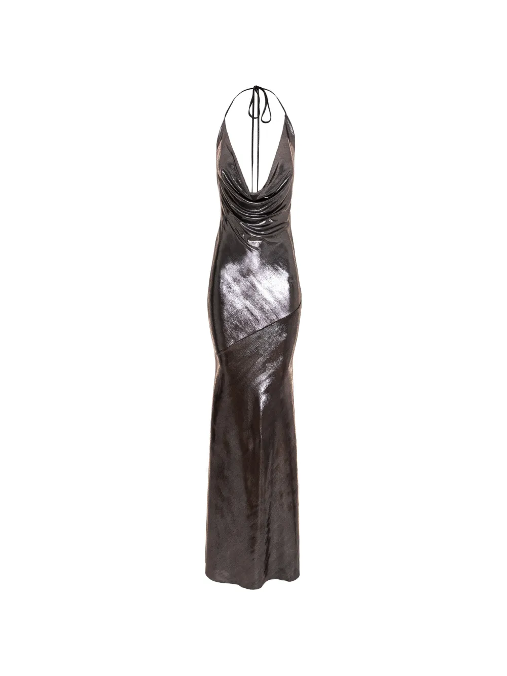 ROSERRY Ibiza cowl-neck maxi dress - Argento