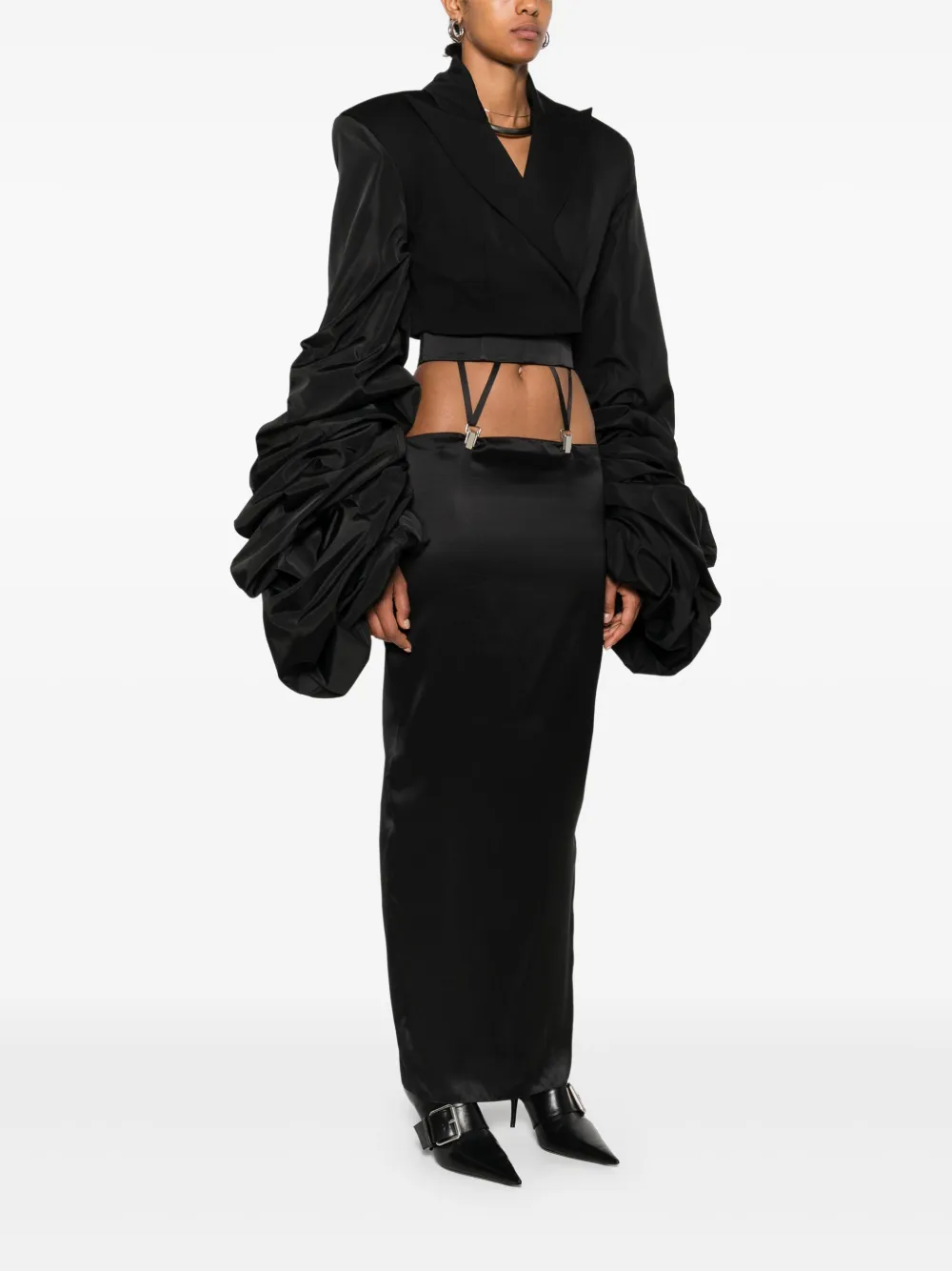  Vestiaire D'un Oiseau Libre Puffed-sleeve Jacket - Black 