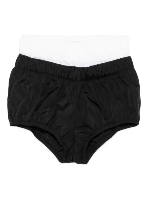Vestiaire d'un Oiseau Libre panelled mini shorts