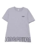 Moschino logo-detail cotton T-shirt - Grey