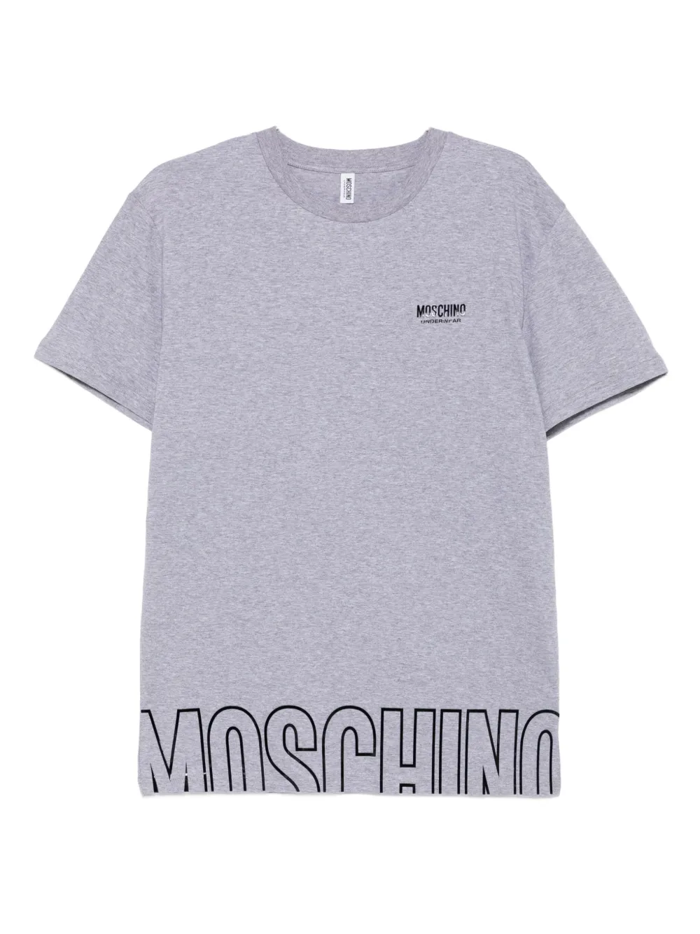 Moschino logo-detail cotton T-shirt | Grey | Image 1
