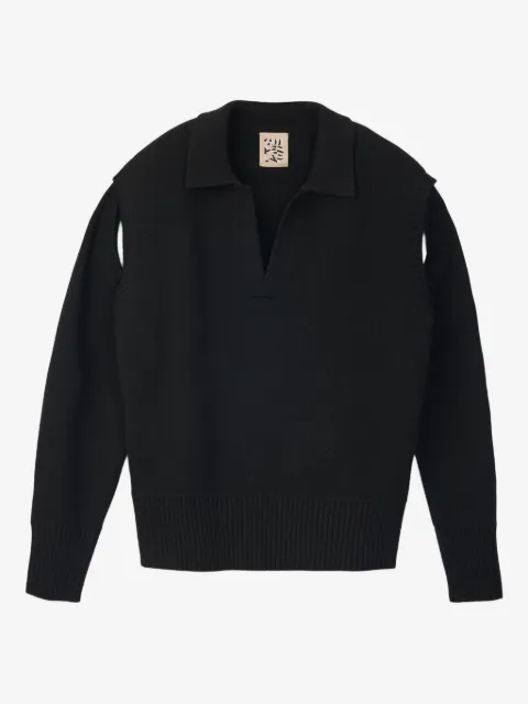 CamperLab polo-neck split-sleeves sweater