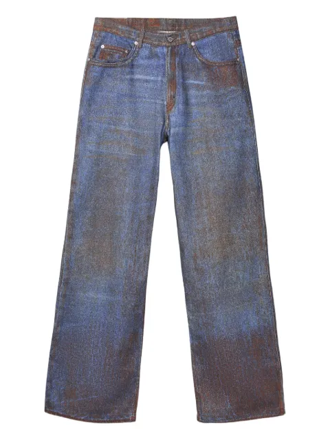 CamperLab acid-wash denim straight-leg jeans