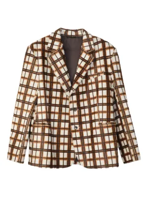 Thom Browne チェック Hunting ツイードジャケット | グレー | FARFETCH JP