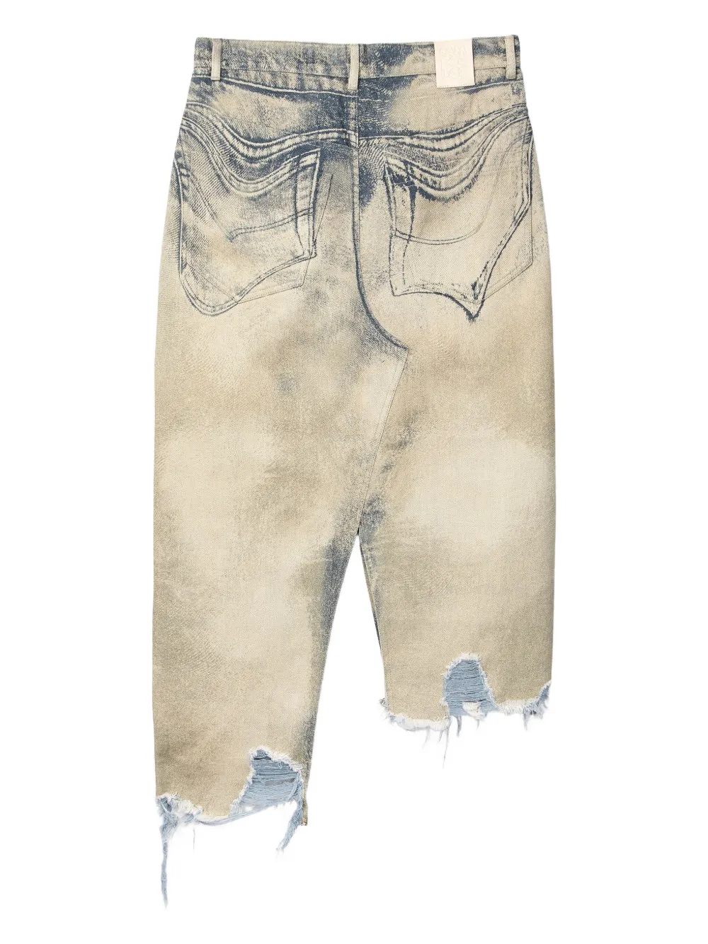 CamperLab frayed denim asymmetric skirt | Women | Image 2