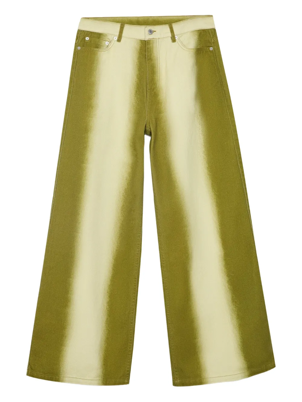 CamperLab dip-dye denim trousers | Green | Image 1