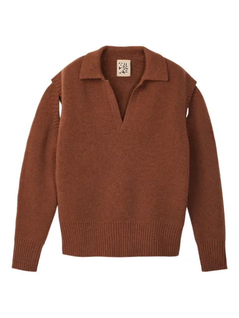 CamperLab polo-neck wool sweater